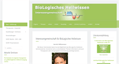 Desktop Screenshot of biologisches-heilwissen.de