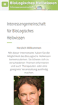 Mobile Screenshot of biologisches-heilwissen.de